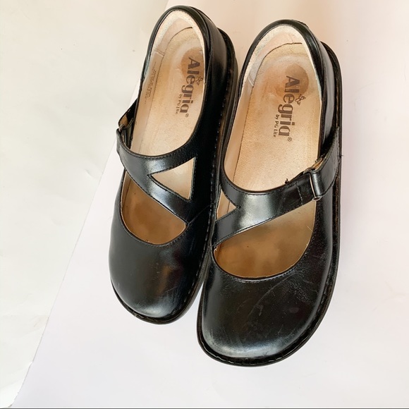 Alegria Dayna Clogs Shoes Mary Janes Black Sz 40 - Picture 2 of 6